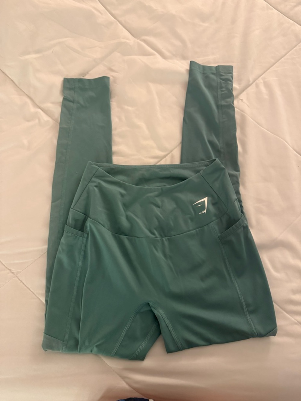 Gymshark Teal Green Leggings with Pockets
